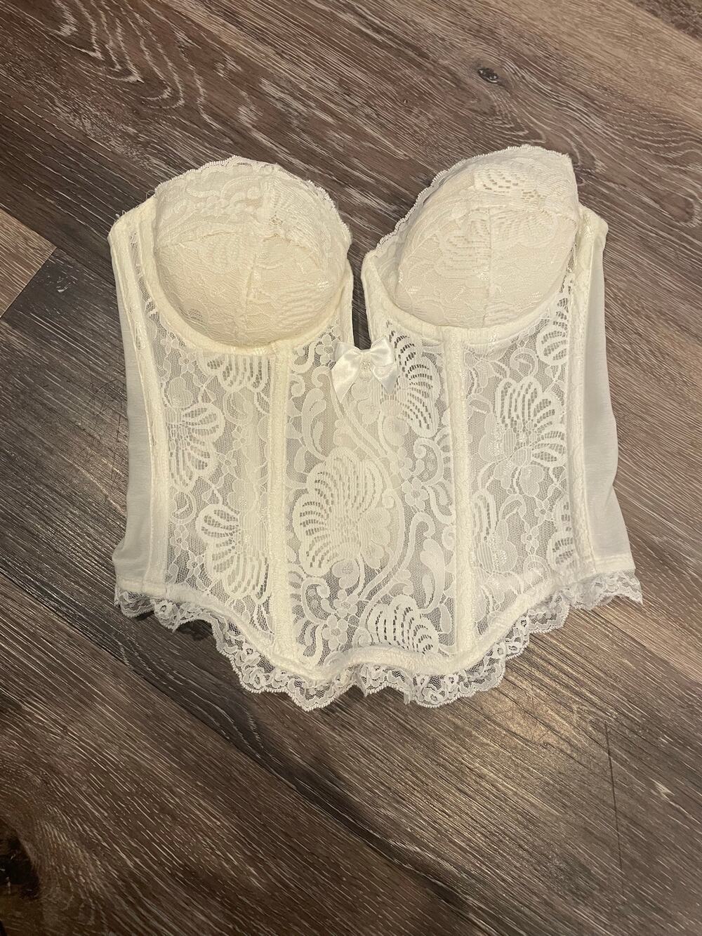 Jezebel Cream Lace Bustier